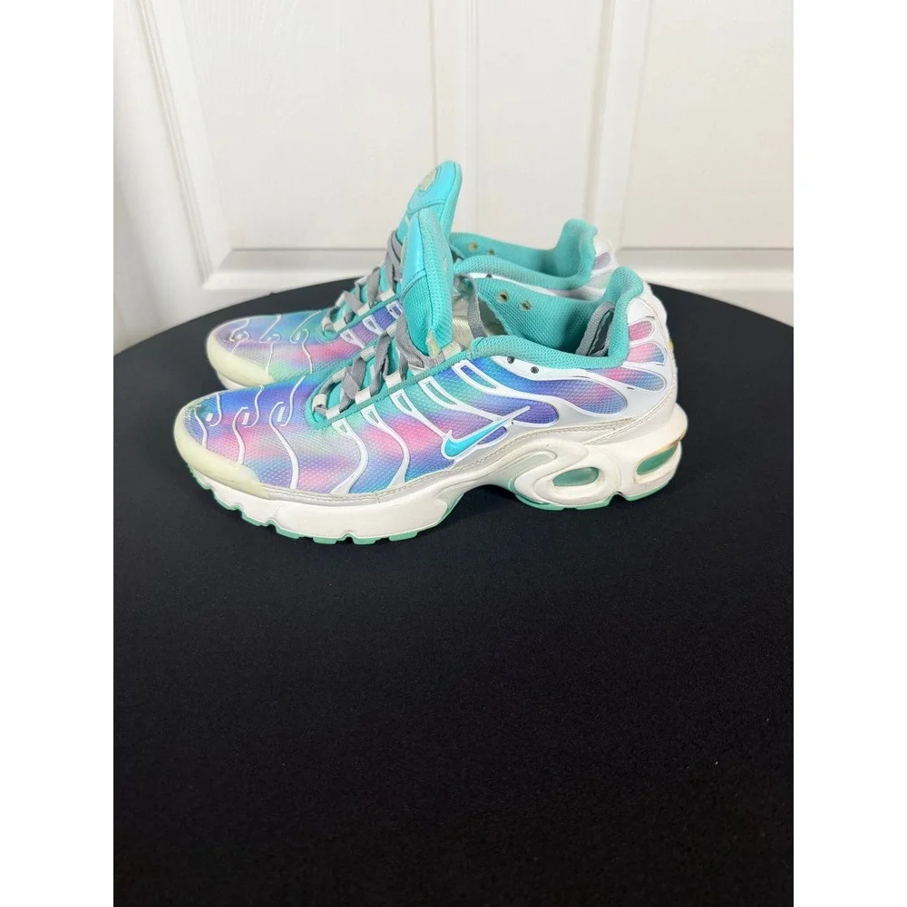 Nike Air Max Plus TN GS Teal Purple Pink Gradient BV1239-100 Kids Size 6.5Y